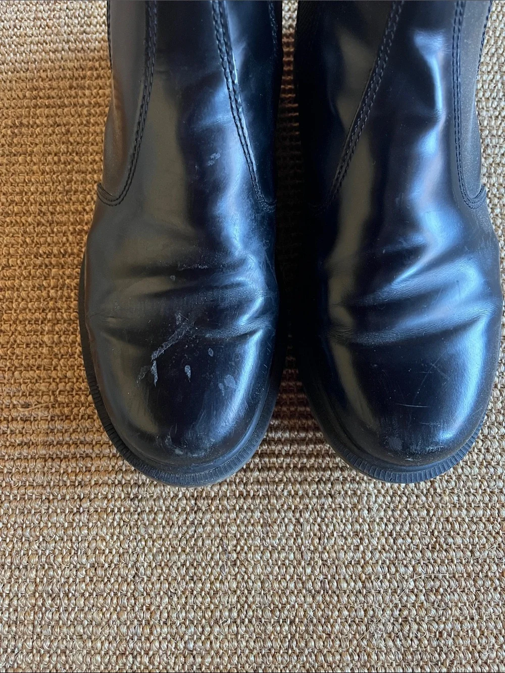 Steve Madden Black Leather Chelsea Boots